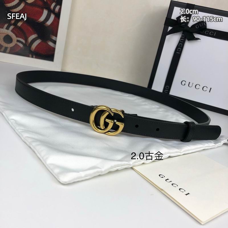 Gucci belt 20mmX95-115cm 8L28